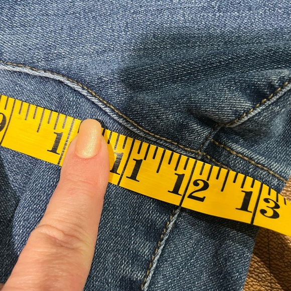 Kim Rogers Women's 18 Petite Pull-on Elastic Waist Straight Leg Denim Jeans - Picture 7 of 9